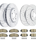 Beefed Up Drilled And Slotted Brake Kit Replacement For Chrysler Town And Country Dodge Grand Caravan Journey Ram CV