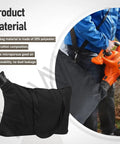 Leaf Blower Shoulder Bag Replacement Compatible With Black And Decker BV3600 BV3800 BV5600 BV6000 LH4500 90560020-01 90539053 90560020 Replacement Part Kit in use, black fabric, attached to blower