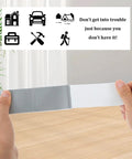 Hands holding a strip of grey Six Pack Mini Pocket Duct Tapes Travel Size 1.77 Inch By 9.84 Feet Flat Fold Heavy Duty Waterproof Cloth Base Tape