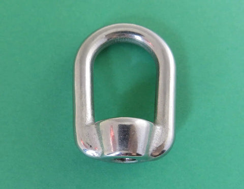 Heavy Duty Marine Grade Stainless Steel 316 Type 804 US Shape Lifting Eye Nut 1 Quarter Inch UNC Not For Overhead Lifting Rugged Beefy USA Style Thread Pitch 20