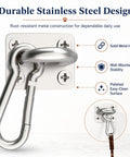 Durable stainless steel wall mount for Heavy Duty Dog Zipline For Yard And Outdoor Run With Shock Absorber Tangle Free Tie Out Cable.