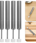 Soft Close Trash Can Dampers Kit 8 Pieces For Silent Smooth Lid Closure Hinge Mechanism Replacement In Steel And Plastic Ideal For Home Kitchen Office