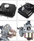 Gas Tank Carburetor Kit For 212cc 196cc 6.5HP Go Kart Mini Bike Engines Upgrade Fits Honda GX160 GX200 parts