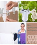 Clear Balloon Arch Clips Set, 10 Pack, 3.5 Inch Heavy Duty Spring Clips for Balloon Arches and Backdrops, clothes hanging