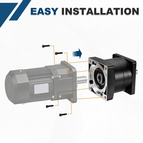 Beefy Planetary Gearbox Speed Reducer For Nema 34 Stepper Motor 5 To 1 Ratio With Backlash 18 Arc Min, installation diagram