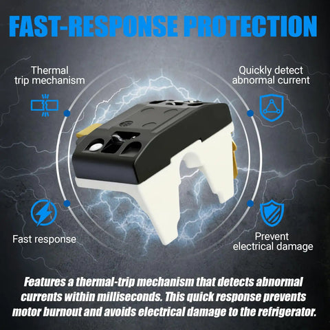 Plug And Play No Hassle Overload Relay Protector For Samsung Refrigerators Fits RF23J9011SG RF28JBEDBSR RF30KMEDBSR