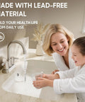 Brushed Nickel 4 Inch Centerset Bathroom Faucet With Two Handles Lead Free And Durable Includes Copper Pop Up Drain