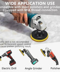 Pro Grade Rock Solid 15 Piece Diamond Polishing Pad Kit For 4 Inch Surfaces used with angle grinder on marble surface