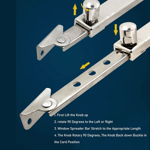 Manual Window Opener Rod Kit Aluminum Stay Rods For Greenhouse Roof Vent And Skylight, Easy Install Window Stays For Wooden Windows, Durable Aluminum Alloy, Prevents Shaking, Gardener Friendly