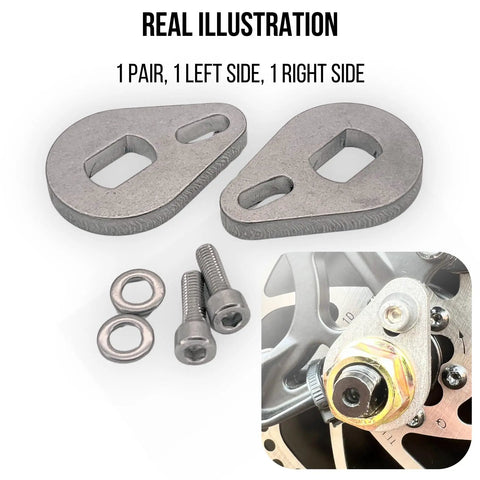 Heavy Duty E Bike Torque Arm Set Universal M16 For 3000W 5000W Motors 6mm Thick Stainless Steel Rear Axle Guard with hardware