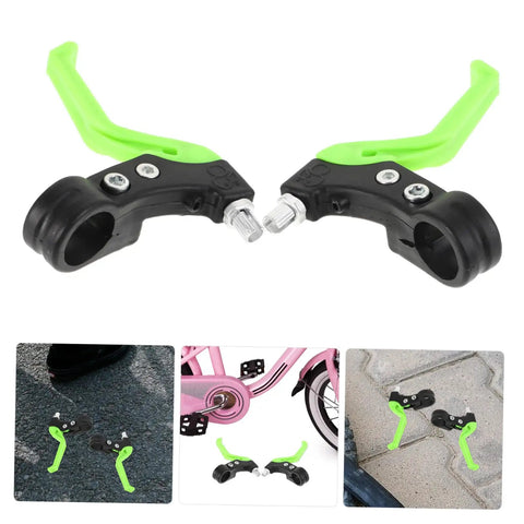 Kid Friendly Bicycle Brake Levers 1 Pair Universal Fit For Disc Brakes Lightweight Durable Plastic Finger Handles Bright Colors For Safer And Cooler Rides