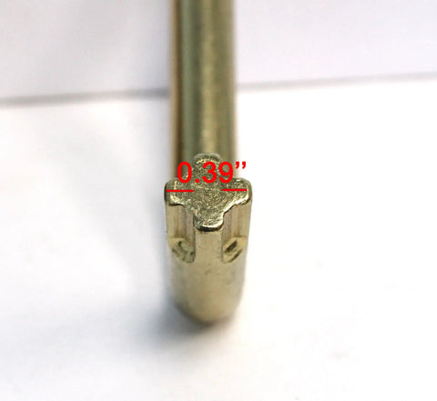 Top Shelf M1 Garand Gas Cylinder Lock Screw Wrench with 0.39" hex tip, heavy duty steel for smooth rifle restoration and pro gunsmithing.
