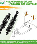 Golf Cart Rear Shock Absorber Kit For Yamaha G29 Drive Gas And Electric Models 2007 To 2016 with assembly diagram