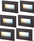 Smart LED Step Lights Kit For Indoor And Outdoor Use RGBCW Color Changing Stair Lights 3W 2700K To 6500K Hub Included Works With Alexa And Google Home 6 Pack