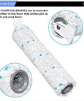 Multi Surface Pet Brush Rolls And Vacuum Filters Replacement Parts For CrossWave Max And HydroSteam close-up bristle view