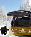 Heavy Duty Liftgate Latch Trunk Lock Actuator Plug And Play Boss Grade Replacement Swaps Direct For Buick Encore Chevy Bolt Sonic Suburban Tahoe Trax GMC Yukon 2012-2020 shown installed on vehicle trunk.