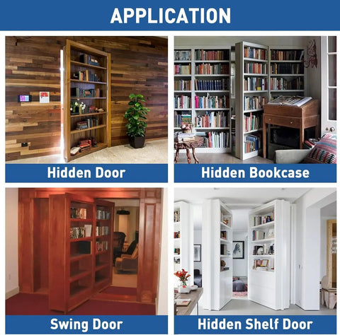Beefy Pivot Door Hardware Hidden Hinges For Secret Doors And Bookcase Doors in various home applications