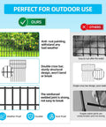 Dog Dig Fence Barrier Kit With 25 Panels, 17 Inch High By 27 Feet Long, One And A Quarter Inch Gap, Rustproof Metal Stakes