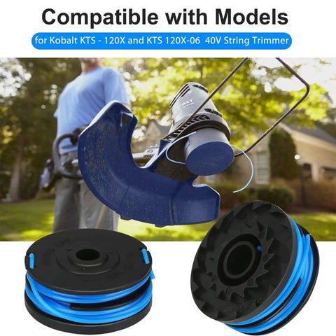 Kobalt 40-Volt Max Trimmer Spool Line 0.065 Inch 20 Feet Dual Line Replacement Fits KST 120X 120X-06 2040-06 KDLA 3040-03