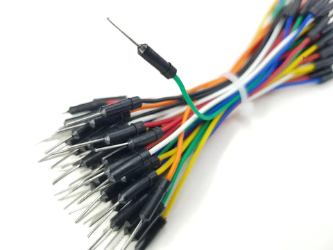 Mega Jumper Wires Kit For Arduino ESP32 ESP8266 And Raspberry Pi With 185 Piece Set showing colorful male to male connectors