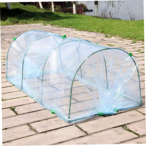 Flower Greenhouse Kit Weatherproof Plant Shelter For Flowers And Herbs Outdoor Use With Bracket Easy Setup Durable Plastic Cover Ideal For Terraces Gardens And Yards All Season Plant Heat Preservation