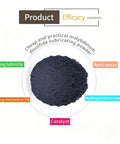Ultra Fine Molybdenum Disulfide Powder 100g Heavy-Duty Dry Lube MoS2 98.5 Percent Purity Low Friction Coefficient lubricant on plate