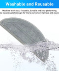 4 Pack Replacement Mop Pads For Roborock Q10 S5 S5 Plus Q10 X5 X5 Plus Robotic Vacuum Cleaner submerged in water