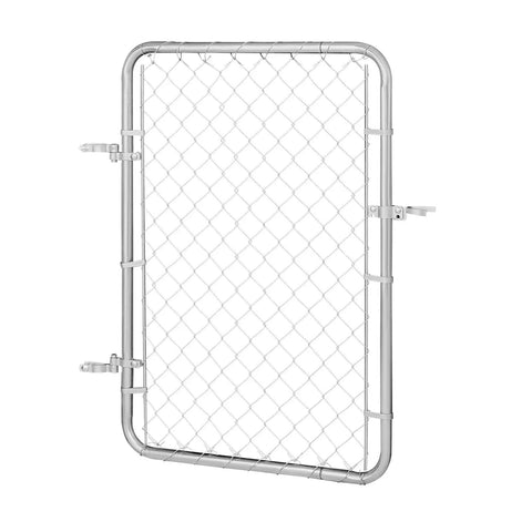 Adjustable Chain Link Fence Gate 32 By 46 Inches, Rust Resistant Galvanized Steel, Fits 2 To 4 Ft Wide Openings, Built Tough Garden Fence Gate