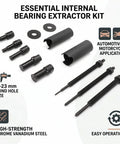 Thinking Process: internal bearing extractor kit, 9-23 mm blind hole sizes, chrome vanadium steel tools