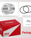 44mm Front And Rear Wheel Bearing Greaser Tool Aluminum For Polaris ATV And UTV Models Including RZR 900 1000 XP Package Contents
