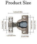 4 Pack Soft Close Cabinet Hinges For Kitchen And RV Concealed Self Closing Hidden Hinges Adjustable 3 Way Overlay For Face Frame Cabinets