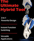 Heavy Duty Locking Pliers And Nine Point Eight Inch Slide Hammer Combo With Quick Release Swivel Connector for versatile use