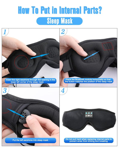 Premium Bluetooth 5.4 Module Crafted As A Slick Sleep Headphones Replacement Delivering Crisp Wireless Audio And No Sweat Setup for easy installation in sleep mask.