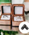 Invisible Barrel Hinges 50 Pcs 4x15mm Brass Concealed Hidden Hinges for Jewelry and Music Boxes Black Easy Install Durable