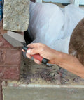 Using Pointing Trowel 5 x 2.5 Inch Philadelphia Pattern One Piece High Carbon Steel Blade DuraSoft Handle for mortar repair