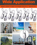 5 Pack M20 Stainless Steel Single Pulley Block Set 304 Grade Lifting Swivel Pulleys With 360 Degree Rotation For Hoisting Heavy Duty Wire Rope System Built To Last Rust Resistant Durable Crane Pulley, 5-pack M20 pulleys