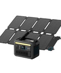 SOLIX C800X Portable Power Station 100W Solar Panel, 1200W peak, 768Wh LiFePO4 battery with camping lights for outdoor use
