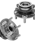 2 Piece Front Wheel Bearing Hubs Assembly For Nissan Rogue Rogue Select And Sentra 2007 2012 2008 2013 2014 2015 Direct Fit Replacement OEM Grade 2 Pack, showing stainless steel hubs with visible studs.