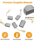 105 Piece Pro Grade Carbon Brush Replacement Set With 15 Assorted Sizes For Electric Motors Graphite And Copper Brushes shown