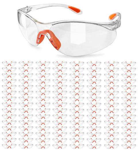 120 Pack Clear Safety Glasses For Men And Women Durable Working Eyewear And Goggles For Ultimate Eye Protection Comfortable All Day Use