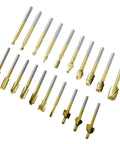 20 Piece HSS And Carbide Router Bit Set With One Eighth Inch Shank For DIY Woodworking, Carving, Sculpting, Engraving And Drilling