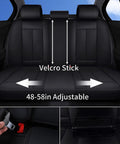 Rear view of Premium Full Seat Cover Set For Cars All Five Seats Waterproof Nappa Leather Front And Rear Car Seat Protector.