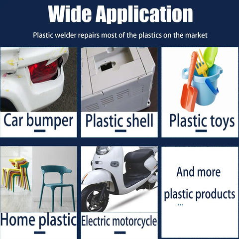 Wide application of Upgraded 220W Plastic Welder Bumper Repair Kit 2 in 1 Hot Stapler Welding Tool With 800 Staples And 30 Rods Pro Grade