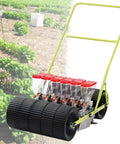 Hand Push Garden Seed Planter For Precise Sowing In Rows With Adjustable Spacing And Depth Six Row Seeder For Corn Leek Spinach And Carrots