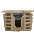 100 Pack System 6 Cam Lock Connector, almond color, heavy aluminum, for 19 mm boards, plug and play design.