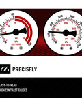 Dual gauges of Acetylene Regulator CGA-200 With Rear Inlet And 9/16-18 Outlet Hose Connector For Welding Gas, T Handle, 0-400 PSI