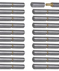 Beefy Heavy Duty Weldable Barrel Hinges Set For Carbon Steel Detachable Rotating Gate Hinges, 3 1/8 Inch By 1/2 Inch Pins, 20 Pack For Trailer Ramps, Swing Doors, And Metal Gates