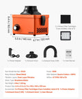 Solder Fume Extractor With 40W Brushless Motor, Two Stage Filters, Adjustable Airflow, 80 M3/H Suction, Compact Desktop Smoke Absorber product details.