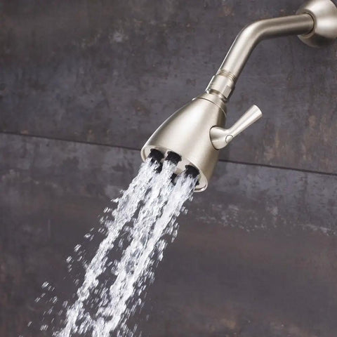 Power Up Your Shower With This Brass Anystream High Pressure Shower Head In Brushed Nickel That Delivers A 360 Degree Adjustable Spray