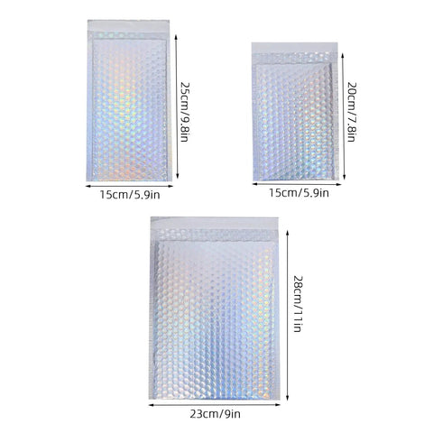 Glitter Bubble Mailers 30 Pack Tear Resistant Shipping Bags for Jewelry Makeup Gifts and Small Items Thick Protective Mailers